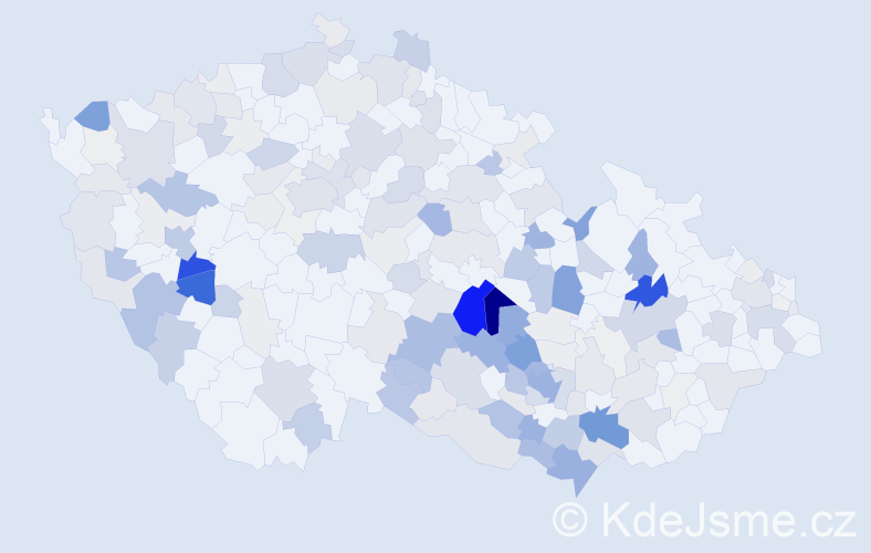 Příjmení: 'Pohanková', počet výskytů 759 v celé ČR