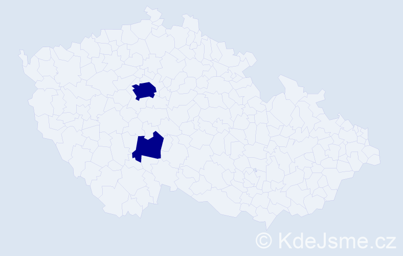 Příjmení: 'Kacbal', počet výskytů 4 v celé ČR