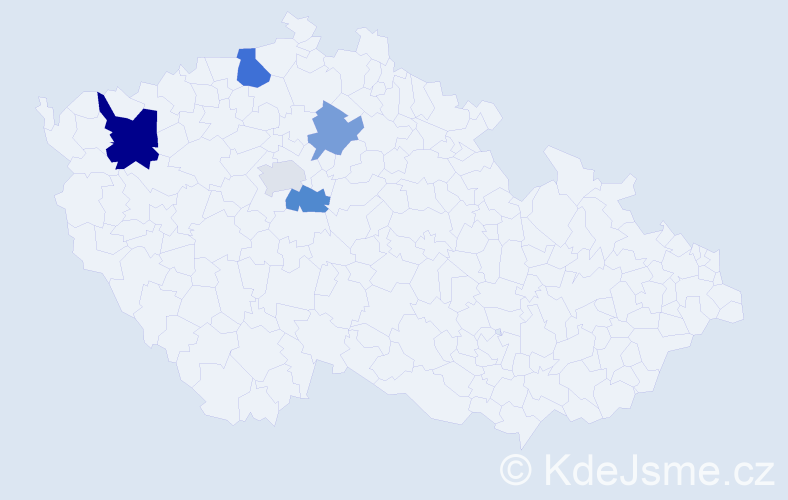 Příjmení: 'Amirova', počet výskytů 8 v celé ČR