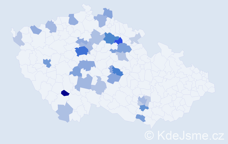 Příjmení: 'Bokoch', počet výskytů 124 v celé ČR