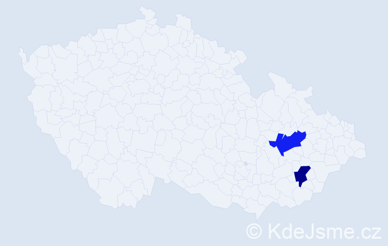 Příjmení: 'Tylajková', počet výskytů 6 v celé ČR