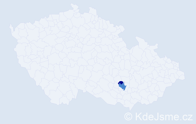 Příjmení: 'Waldsbergerová', počet výskytů 6 v celé ČR
