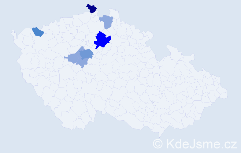 Příjmení: 'Maazová', počet výskytů 18 v celé ČR