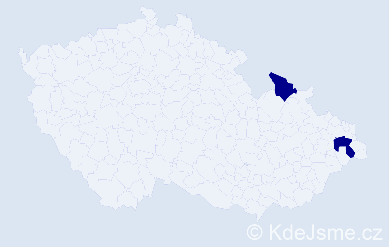 Příjmení: 'Jasyček', počet výskytů 2 v celé ČR