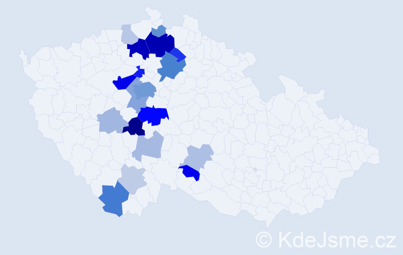 Příjmení: 'Nešlehová', počet výskytů 62 v celé ČR