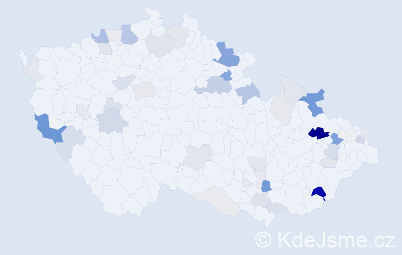 Příjmení: 'Anders', počet výskytů 137 v celé ČR