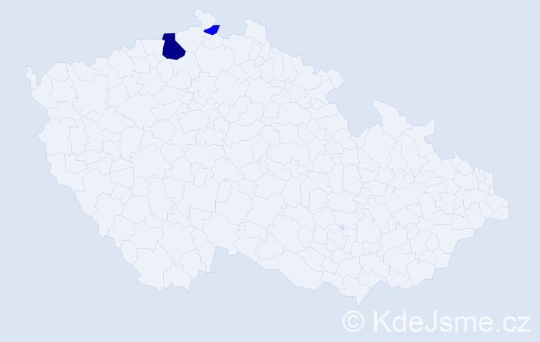 Příjmení: 'Teuscherová', počet výskytů 3 v celé ČR