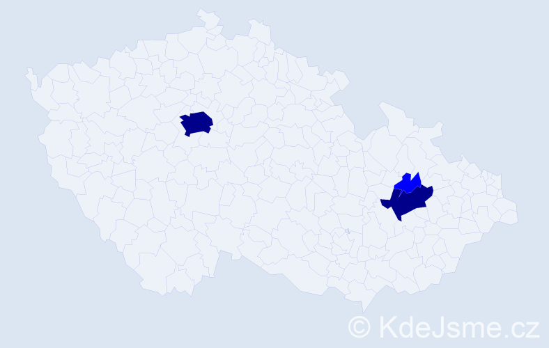 Příjmení: 'Rubringerová', počet výskytů 5 v celé ČR