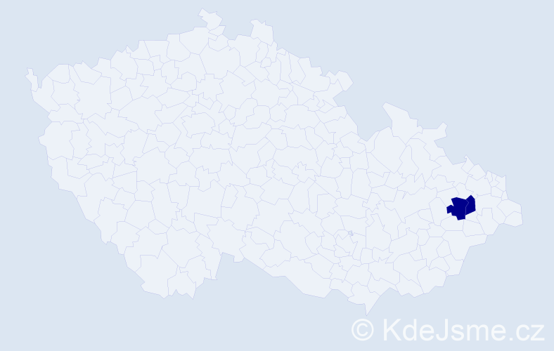 Příjmení: 'Kubacková', počet výskytů 2 v celé ČR