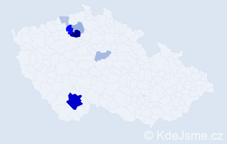 Příjmení: 'Starczewski', počet výskytů 17 v celé ČR