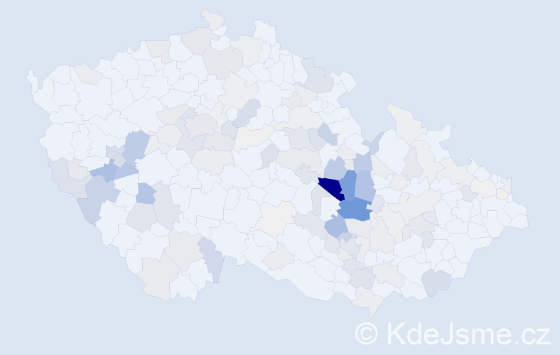 Příjmení: 'Andrlíková', počet výskytů 491 v celé ČR