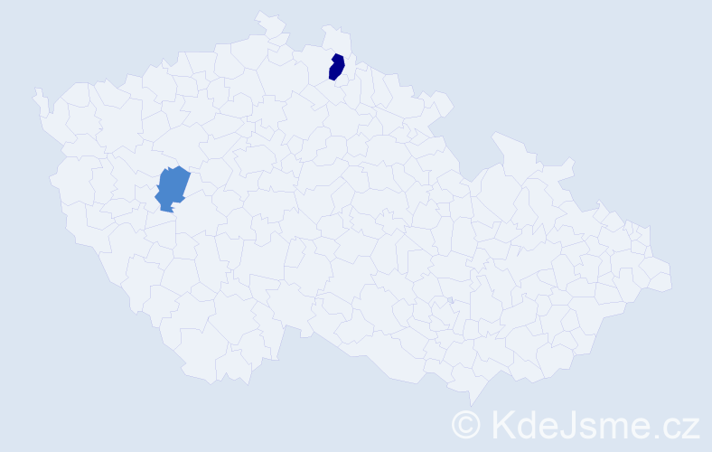 Příjmení: 'Cironis', počet výskytů 6 v celé ČR