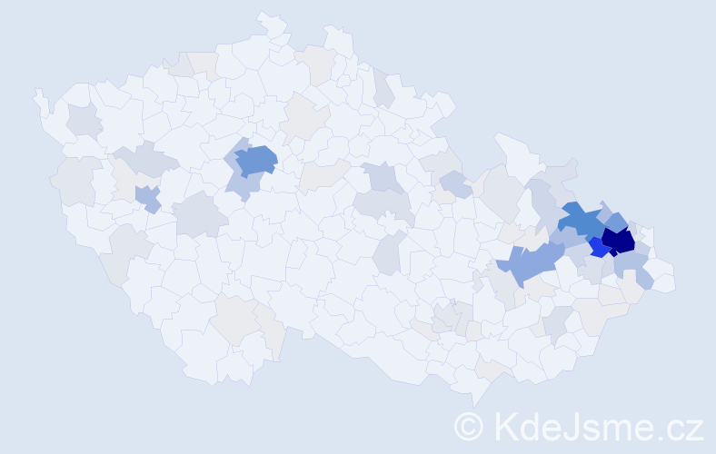 Příjmení: 'Seidlerová', počet výskytů 362 v celé ČR