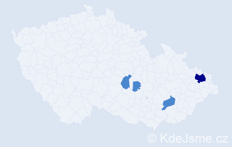 Příjmení: 'Koscielniaková', počet výskytů 6 v celé ČR
