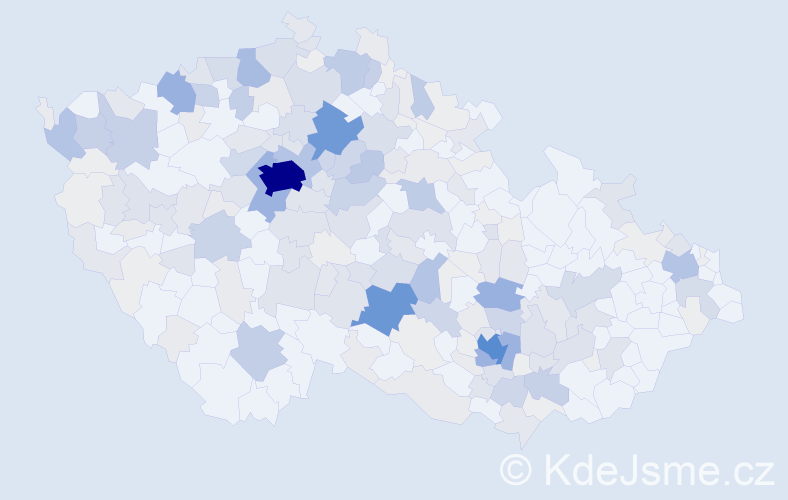 Příjmení: 'Boháčková', počet výskytů 927 v celé ČR