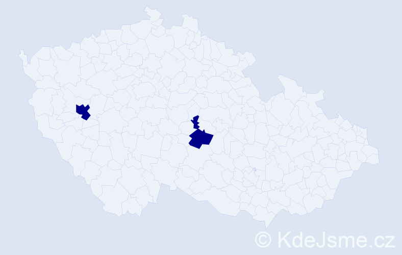 Příjmení: 'Semrak', počet výskytů 2 v celé ČR