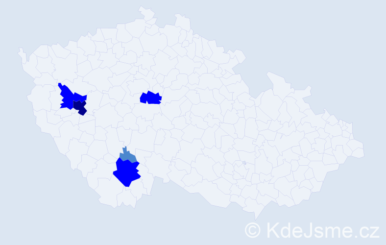 Příjmení: 'Stöckelmayerová', počet výskytů 10 v celé ČR