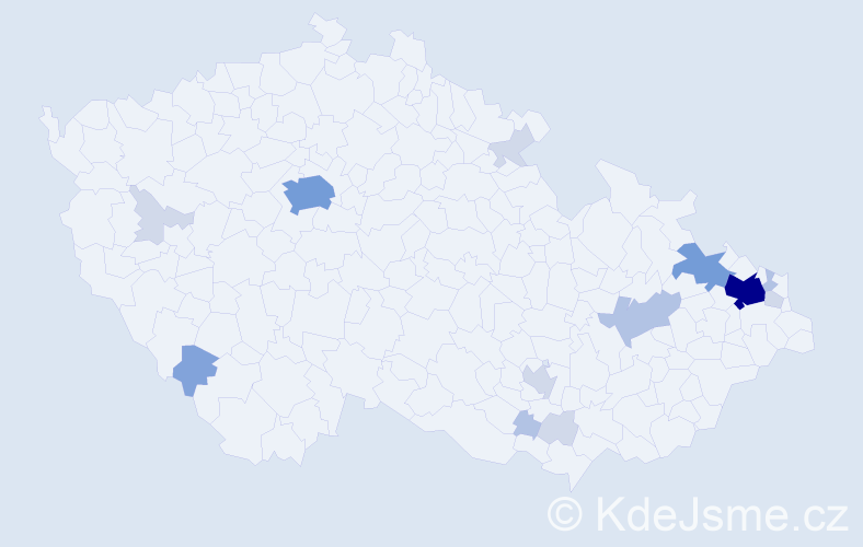 Příjmení: 'Piech', počet výskytů 41 v celé ČR