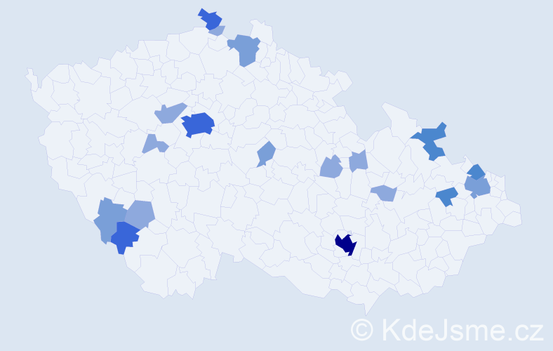 Příjmení: 'Blaschková', počet výskytů 43 v celé ČR