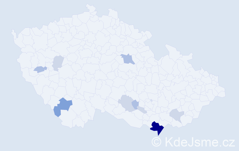 Příjmení: 'Grunská', počet výskytů 29 v celé ČR