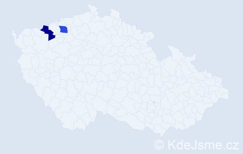 Příjmení: 'Halberstát', počet výskytů 2 v celé ČR