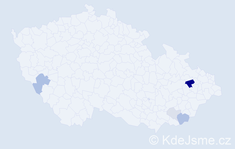 Příjmení: 'Elkner', počet výskytů 10 v celé ČR