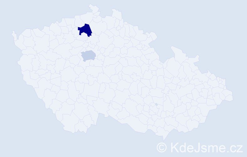 Příjmení: 'Kunynets', počet výskytů 2 v celé ČR
