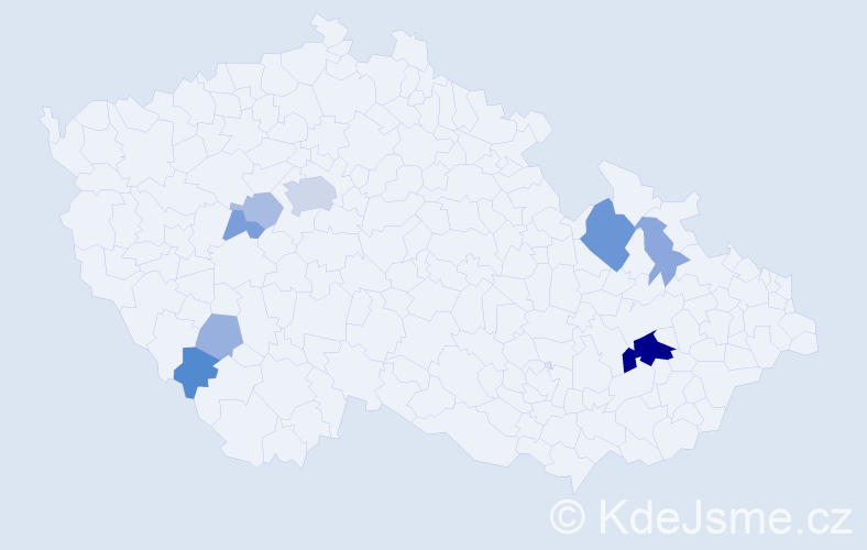 Příjmení: 'Geroldová', počet výskytů 23 v celé ČR