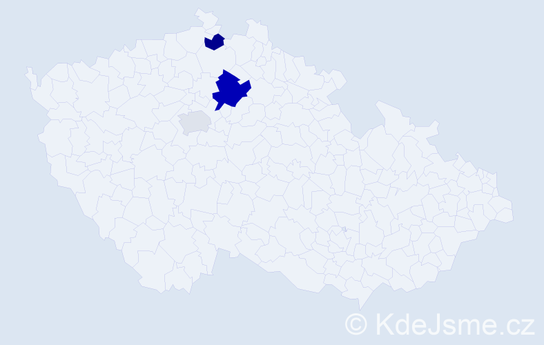 Příjmení: 'Germannová', počet výskytů 5 v celé ČR