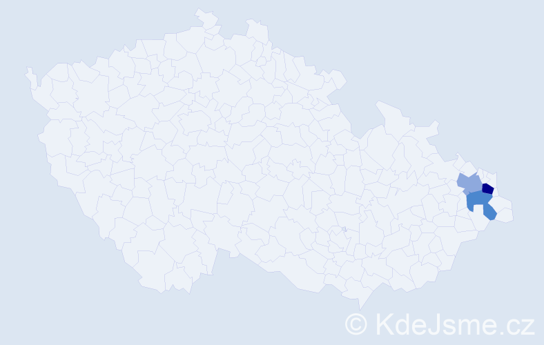 Příjmení: 'Petronec', počet výskytů 8 v celé ČR