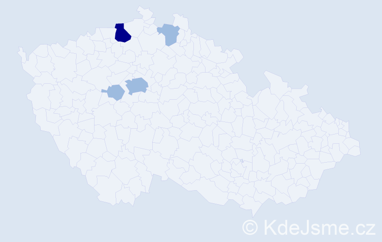 Příjmení: 'Nesler', počet výskytů 7 v celé ČR