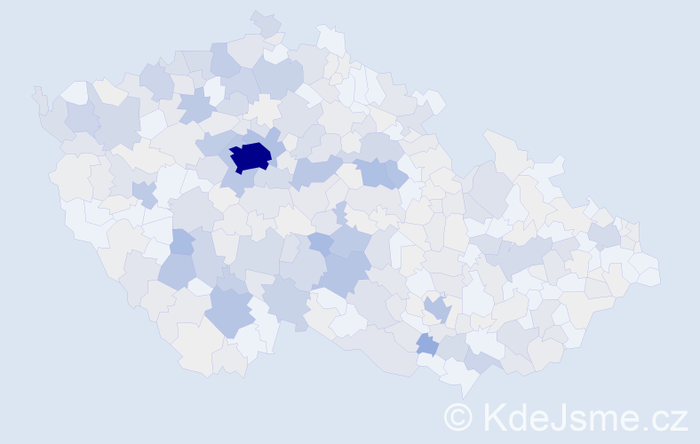 Příjmení: 'Koubek', počet výskytů 1545 v celé ČR
