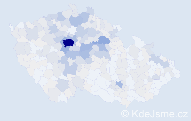 Příjmení: 'Barešová', počet výskytů 1689 v celé ČR