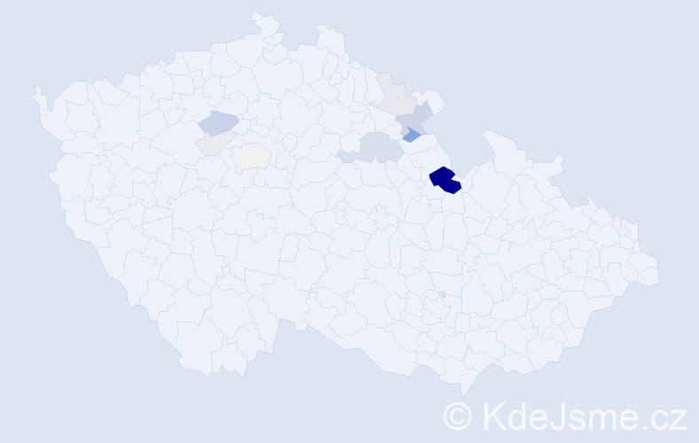 Příjmení: 'Hovádková', počet výskytů 31 v celé ČR
