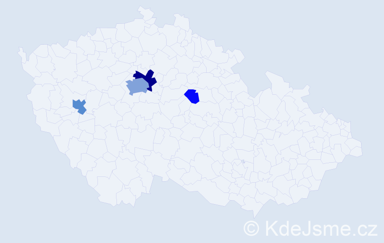 Příjmení: 'Myronenko', počet výskytů 17 v celé ČR