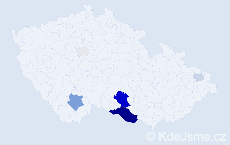 Příjmení: 'Eratová', počet výskytů 13 v celé ČR