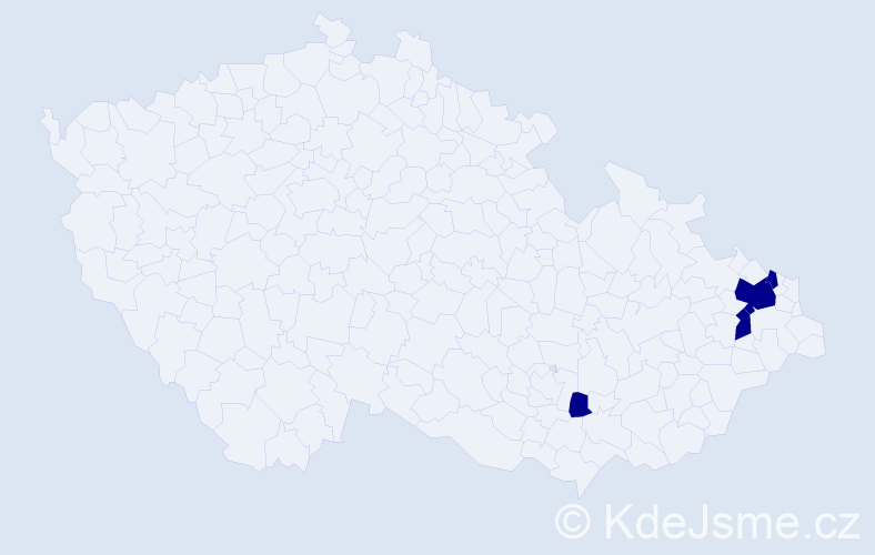 Příjmení: 'Szufnarowski', počet výskytů 4 v celé ČR