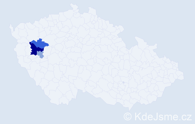 Příjmení: 'Matoušíková', počet výskytů 7 v celé ČR