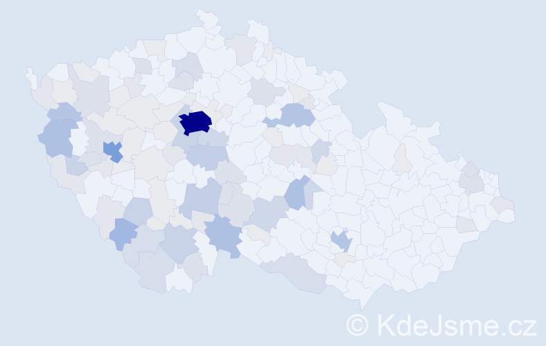 Příjmení: 'Zídek', počet výskytů 325 v celé ČR