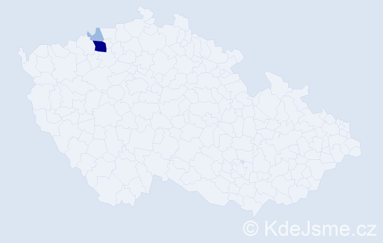 Příjmení: 'Spatola', počet výskytů 5 v celé ČR