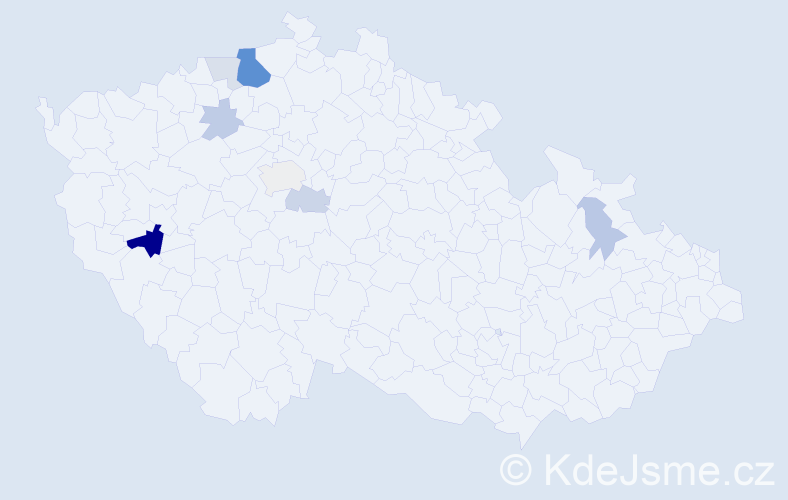 Příjmení: 'Lehrová', počet výskytů 19 v celé ČR