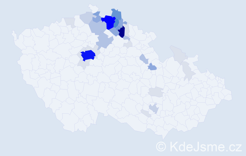 Příjmení: 'Maryško', počet výskytů 137 v celé ČR