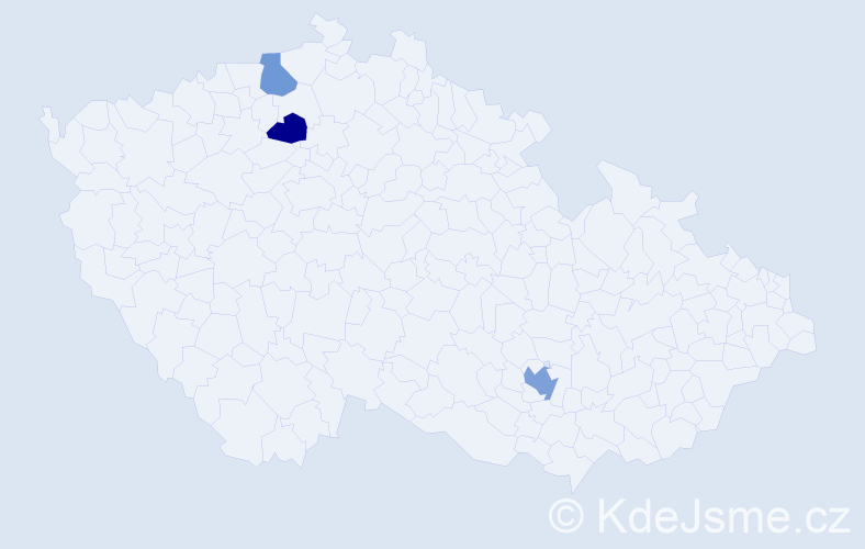 Příjmení: 'Panschabová', počet výskytů 8 v celé ČR