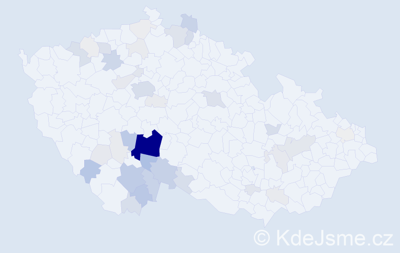 Příjmení: 'Lutovská', počet výskytů 173 v celé ČR