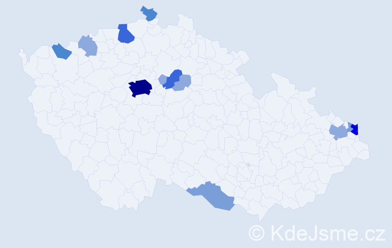 Příjmení: 'Osifová', počet výskytů 35 v celé ČR