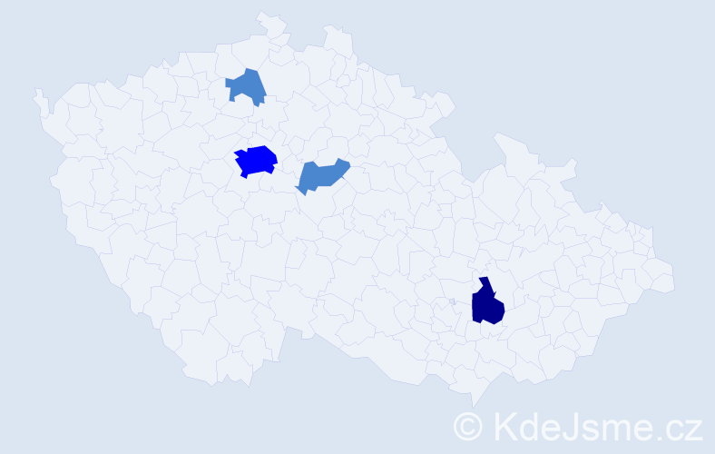 Příjmení: 'Potkány', počet výskytů 7 v celé ČR