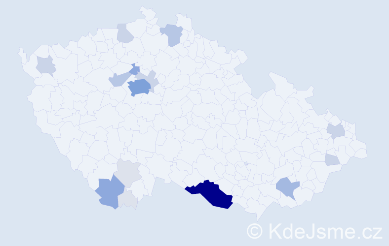 Příjmení: 'Rehberger', počet výskytů 65 v celé ČR