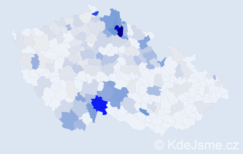 Příjmení: 'Maryšková', počet výskytů 507 v celé ČR