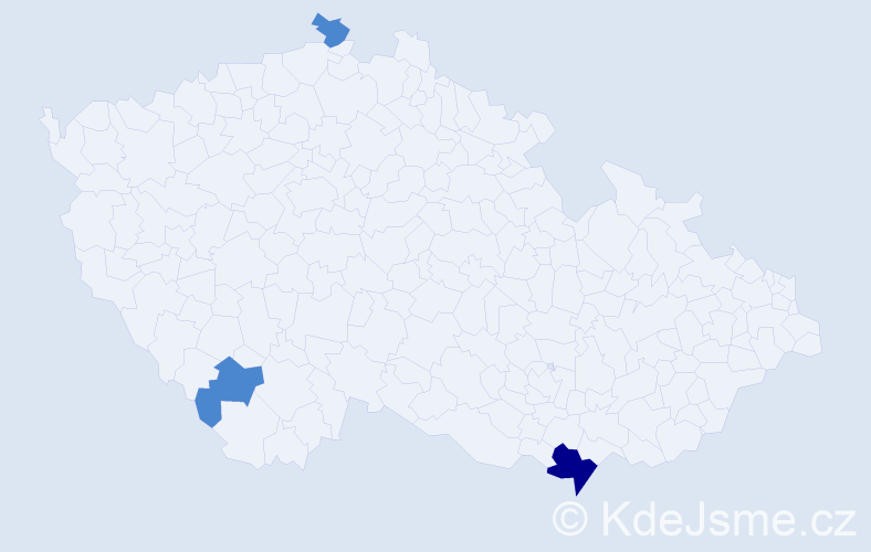 Příjmení: 'Sedivy', počet výskytů 5 v celé ČR