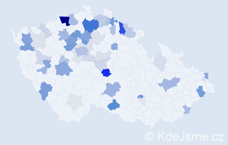 Příjmení: 'Port', počet výskytů 164 v celé ČR